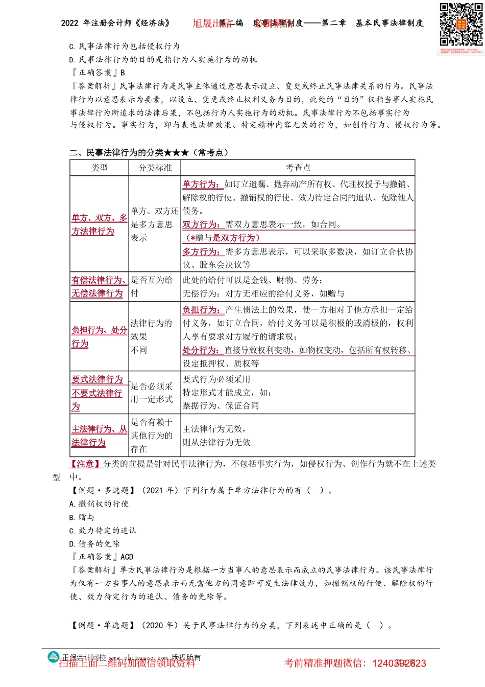 讲义_经济法_基础精讲_王妍荔_第二编　民事法律制度——第二章　基本民事法律制度_create.pdf_第2页