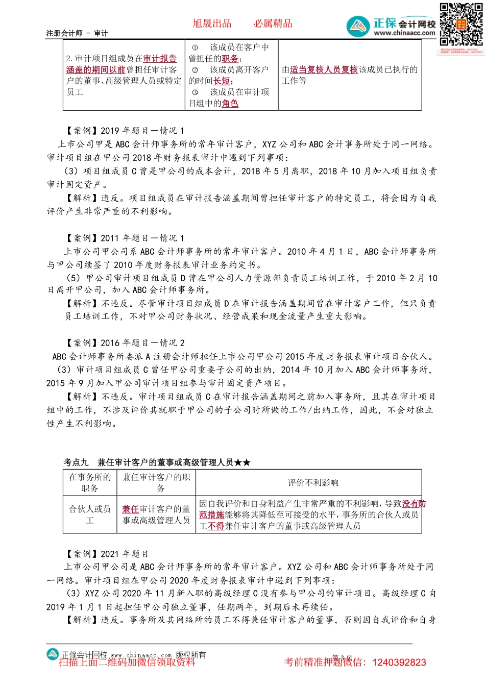 第0173.3讲　前任或现任合伙人加入审计客户、最近曾担任或兼任董高特_create(2).pdf_第3页