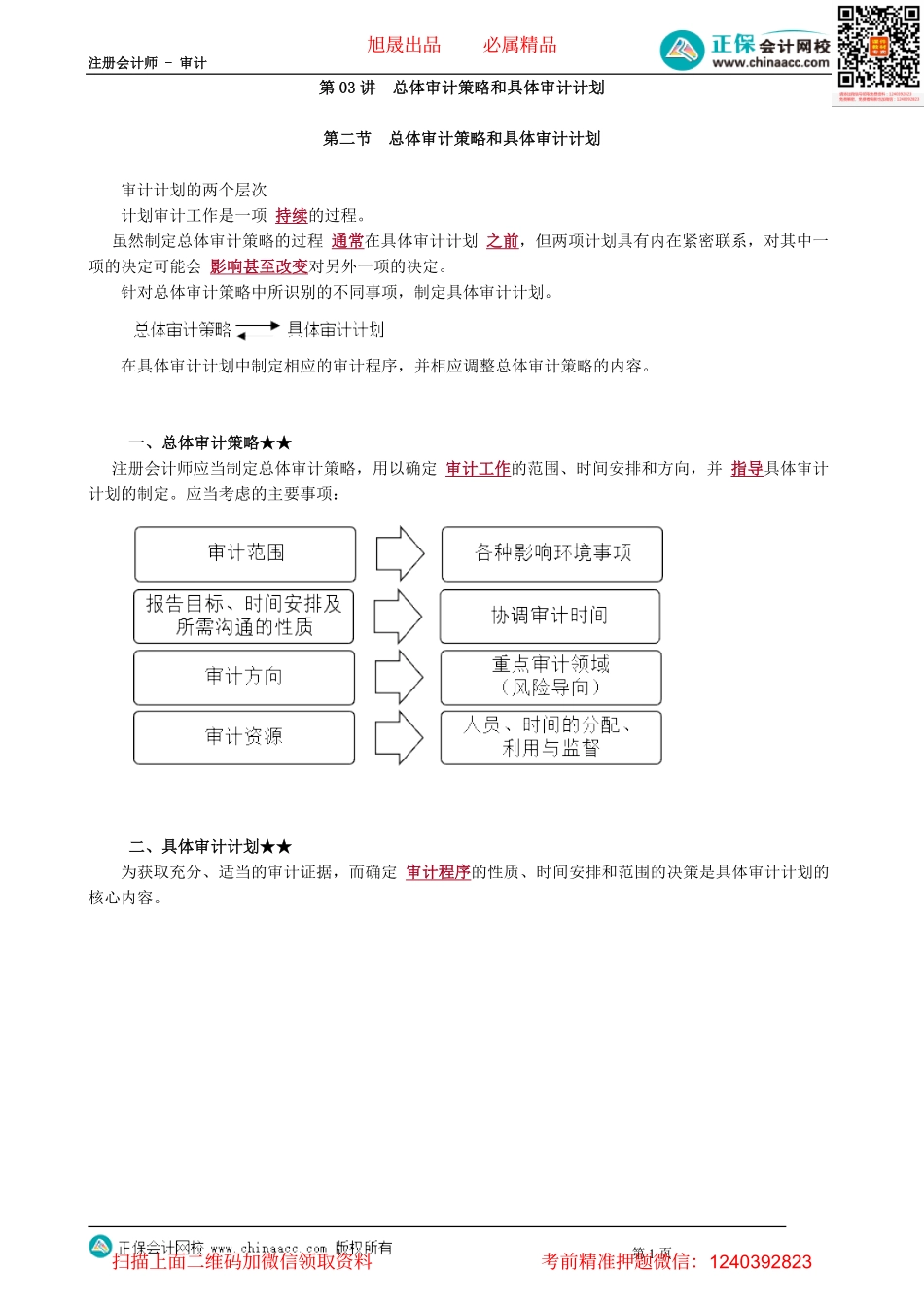 第0203讲　总体审计策略和具体审计计划(1).pdf_第1页