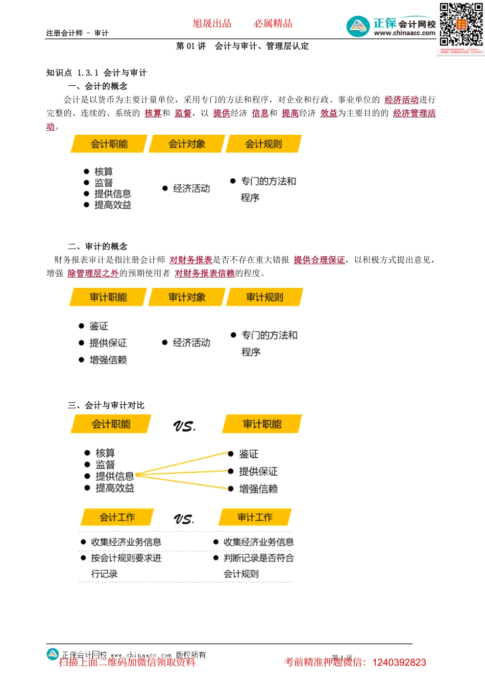 第0301讲　会计与审计、管理层认定.pdf_第1页