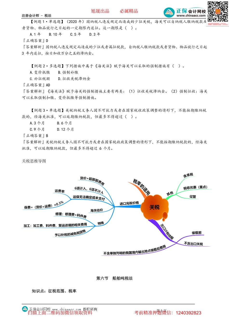 第0704讲　关税减免规定、征收管理及船舶吨税_create.pdf_第3页