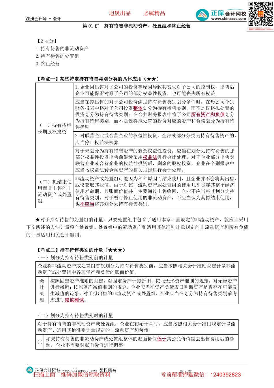 第1501讲　持有待售非流动资产、处置组和终止经营-_create.pdf_第1页