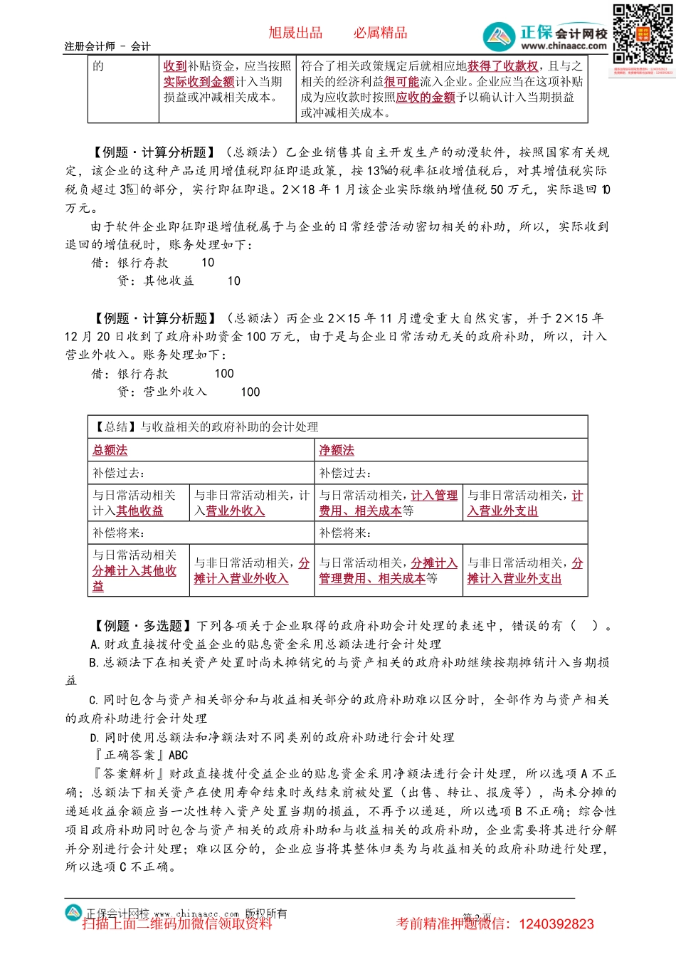 第1803讲　与收益相关的政府补助、政府补助的退回和特定业务_create.pdf_第2页