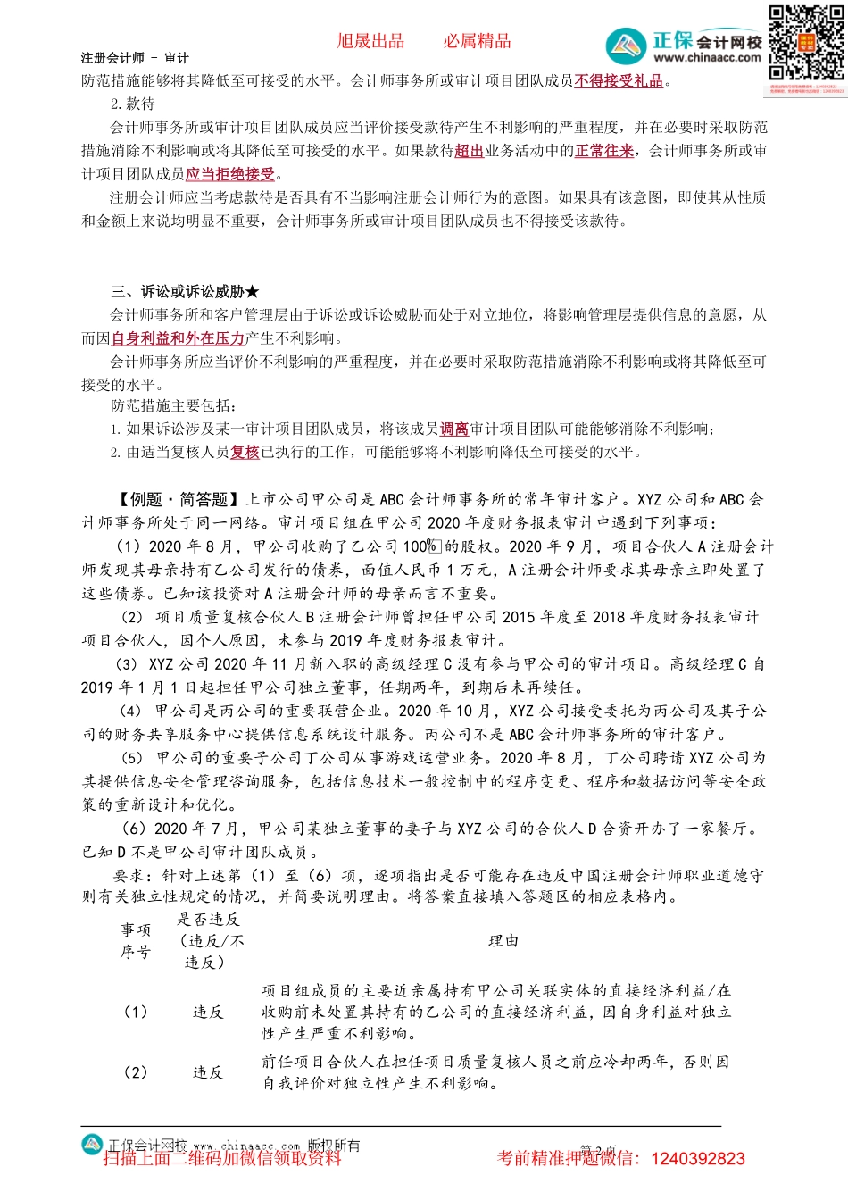 第2306讲　收费、影响独立性的其他事项及相关例题_create_Password_Removed(1).pdf_第2页