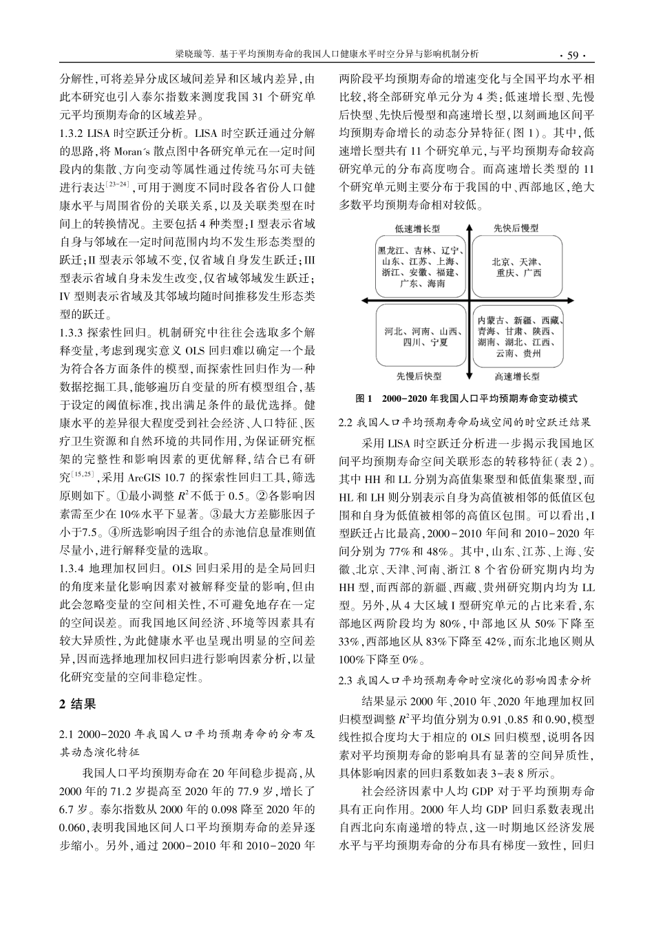 基于平均预期寿命的我国人口健康水平时空分异与影响机制分析.pdf_第3页