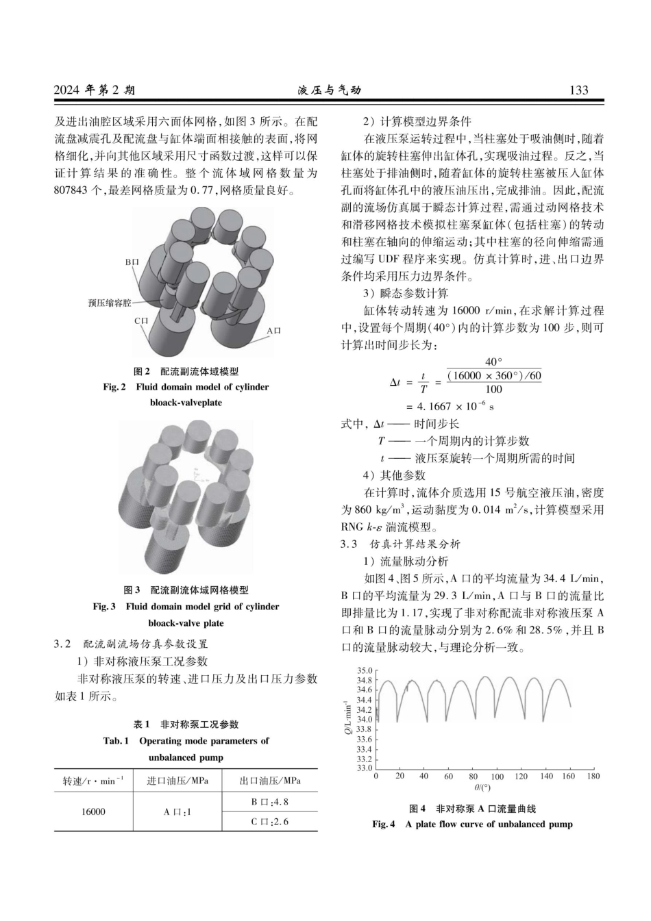 非对称轴向柱塞泵配流副压力脉动特性分析.pdf_第3页