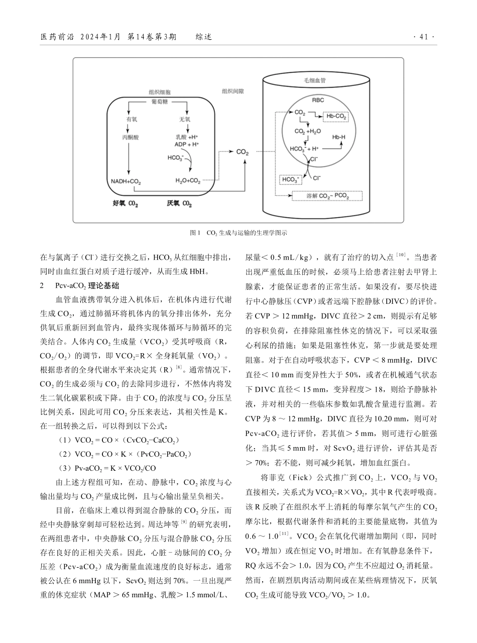 静脉-动脉血二氧化碳分压差的临床意义及应用研究进展.pdf_第2页