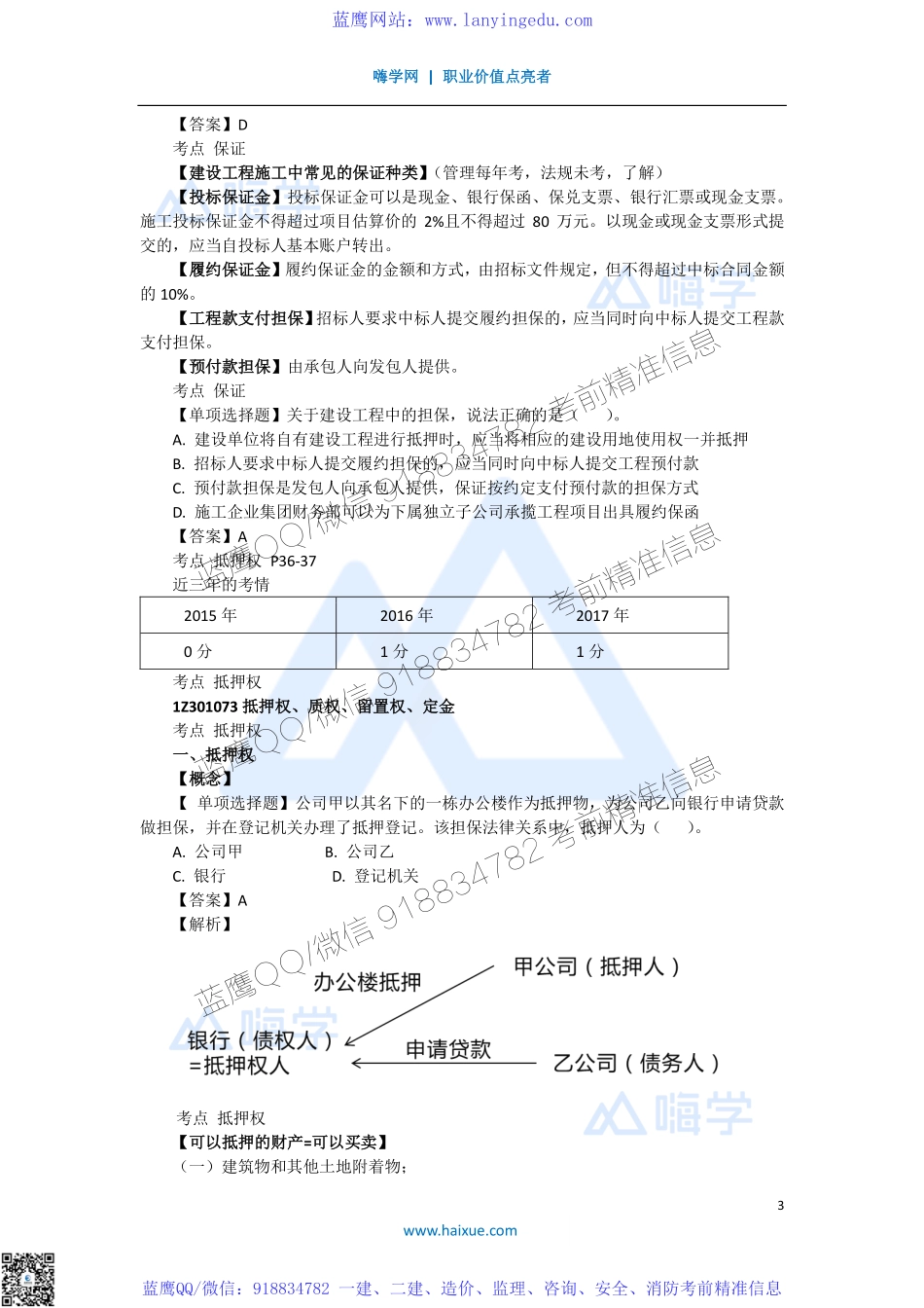 陈印 一级建造师 建设工程法规及相关知识 精讲通关 1Z301000 （7）建设工程担保制度.pdf_第3页