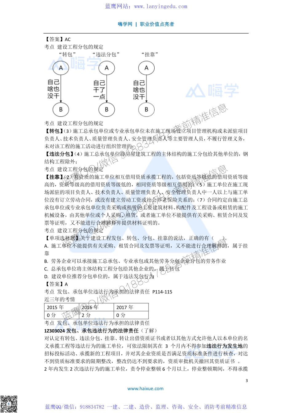 陈印 一级建造师 建设工程法规及相关知识 精讲通关 1Z303000 （4）建设工程承包制度.pdf_第3页