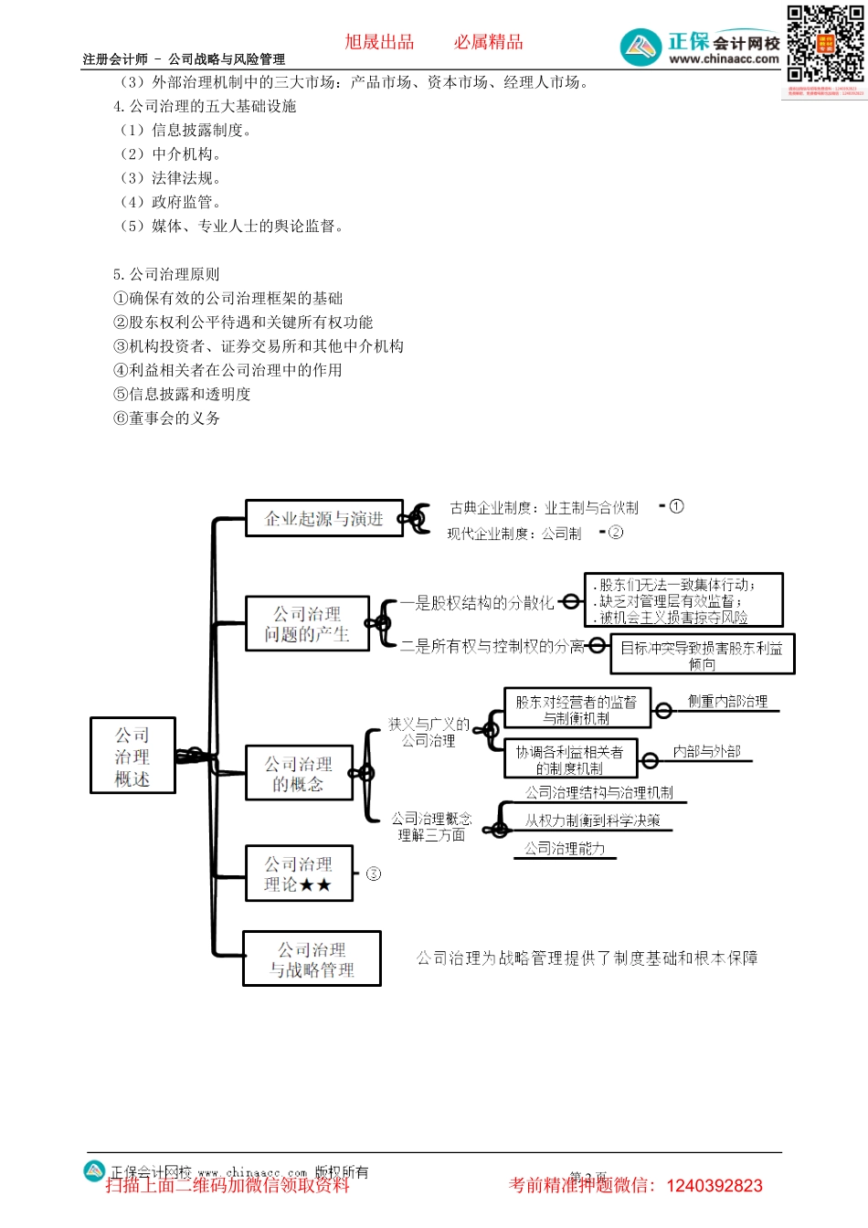 第0501讲　公司治理、本章知识点思维导图-_create.pdf_第2页