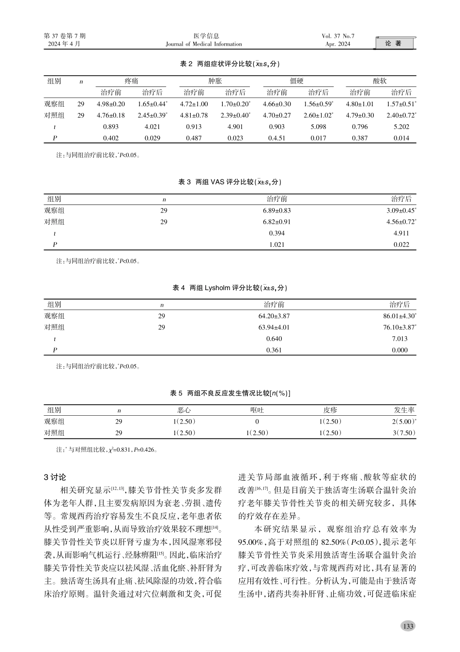 独活寄生汤联合温针灸治疗老年膝关节骨性关节炎的疗效研究.pdf_第3页
