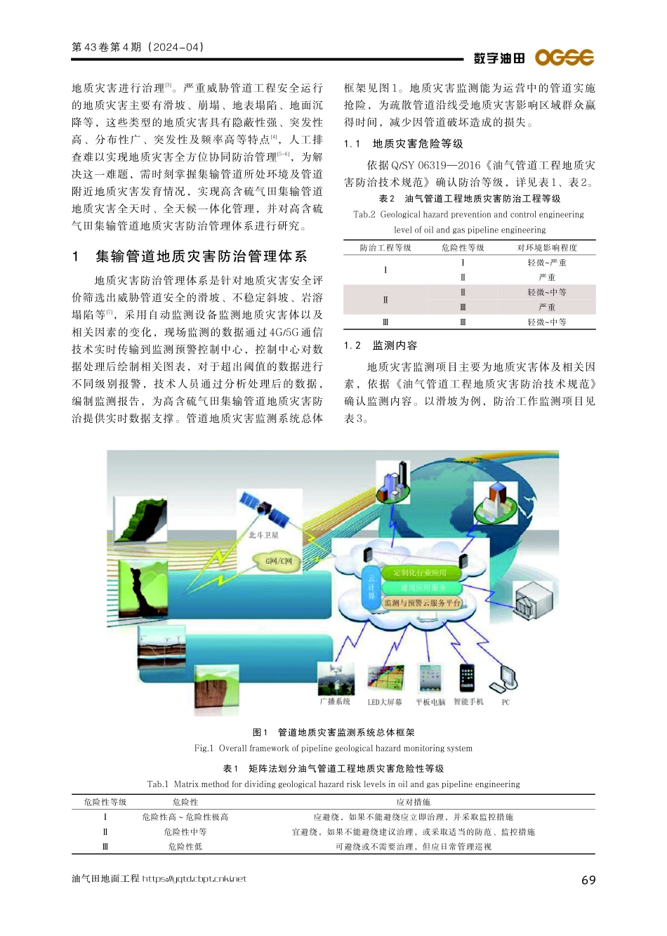 高含硫酸性气田集输管道地质灾害防治管理关键技术研究.pdf_第2页