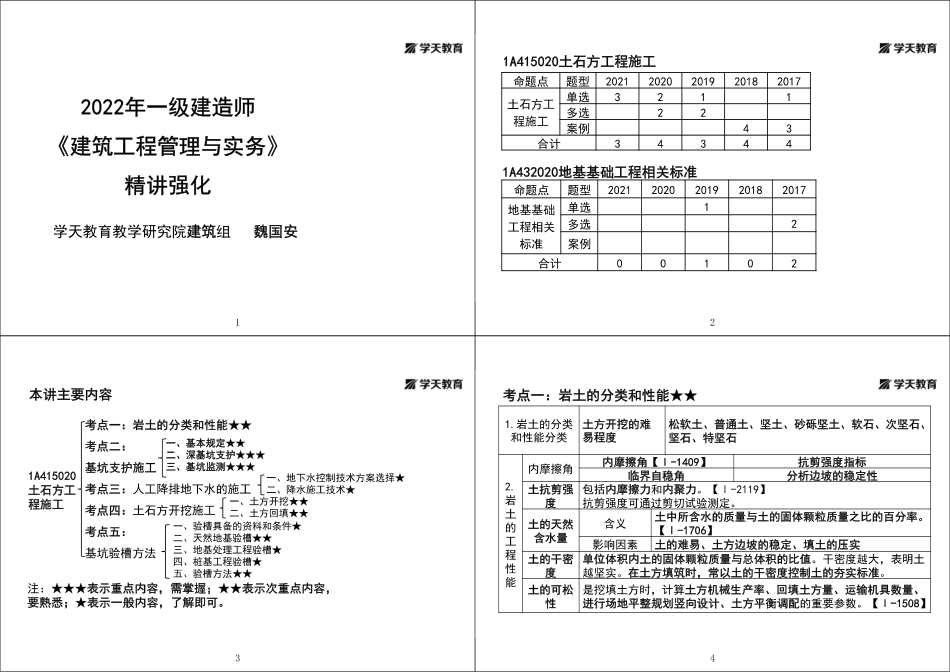 第12讲1A415020土石方工程施工（上）-黑白打印版.pdf_第1页