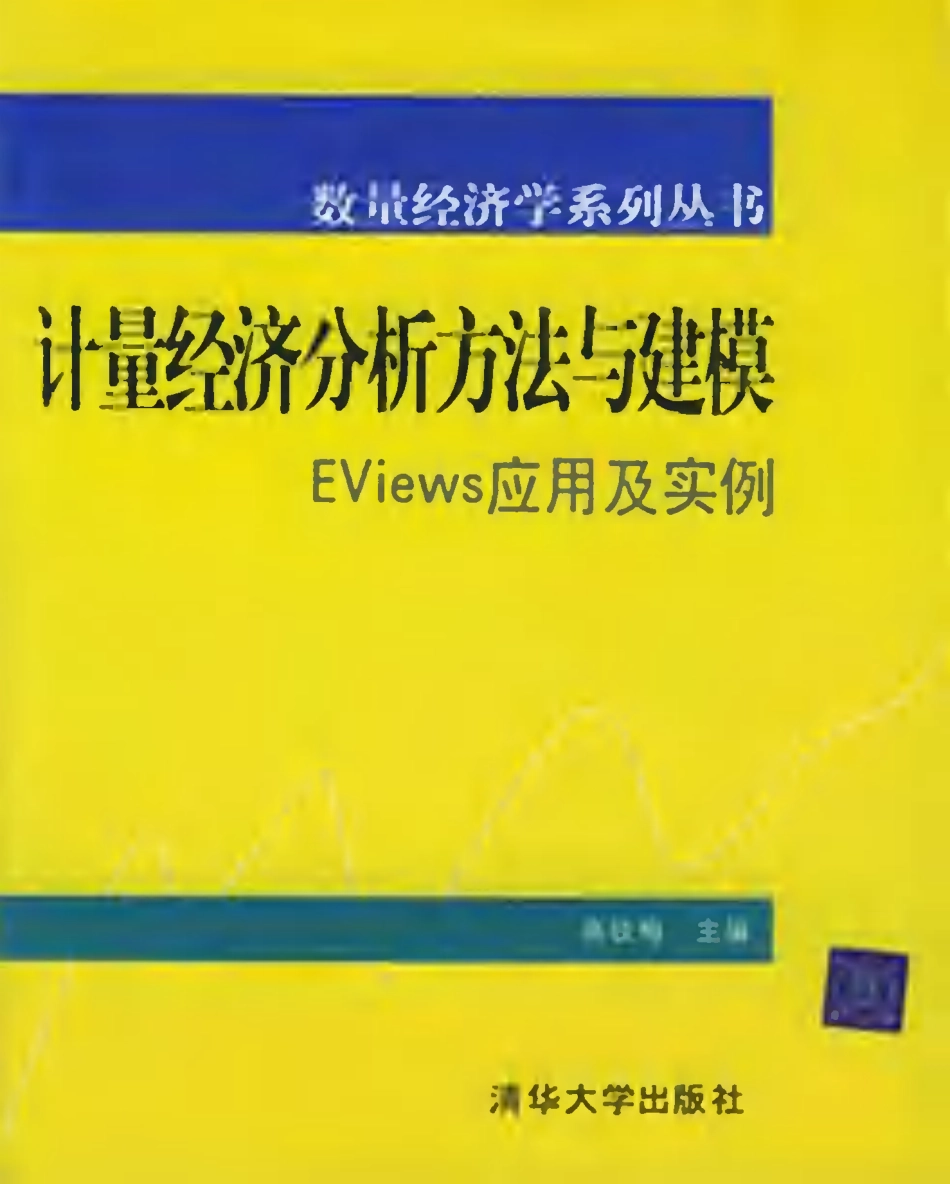 计量经济分析方法与建模：EVIEWS应用及实例....pdf_第1页