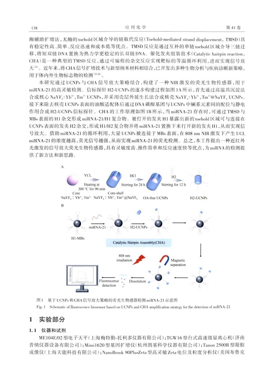 基于上转换信标探针构建信号放大近红外激发荧光生物传感器用于microRNA检测.pdf_第2页