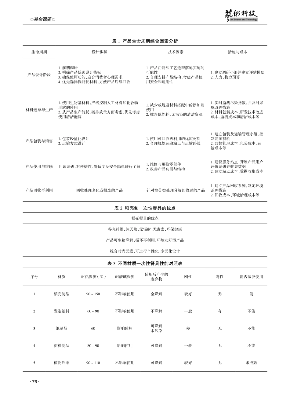 基于生命周期的低碳产品应用研究——以稻壳制一次性餐具为例.pdf_第3页