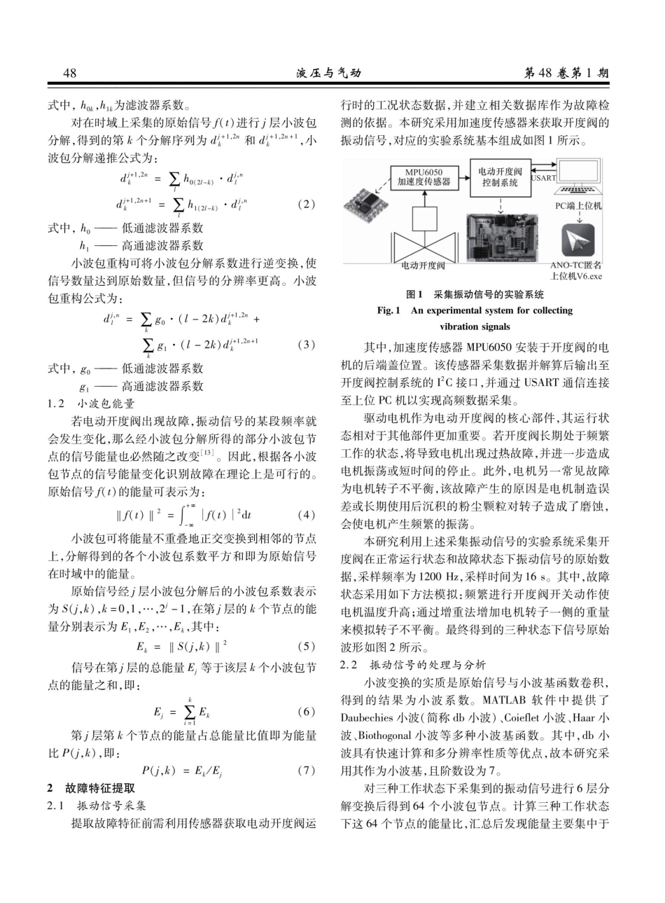 基于小波包分析和优化KNN的电动开度阀故障检测方法.pdf_第3页
