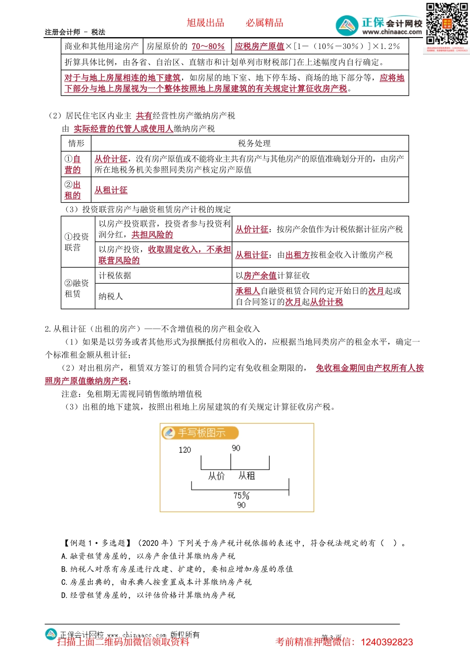 第1001讲　房产税纳税人与征税范围、计税依据_create.pdf_第3页