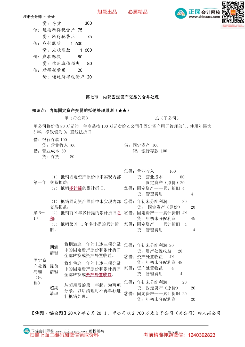 第2706讲　内部债权债务、固定资产、无形资产的合并处理_create.pdf_第2页