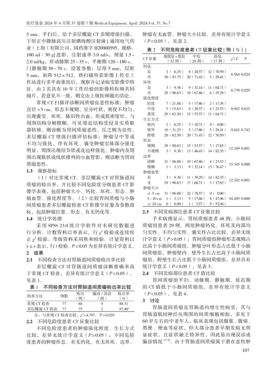 多层螺旋CT在诊断胃肠道间质瘤患者诊断中的应用价值.pdf_第2页