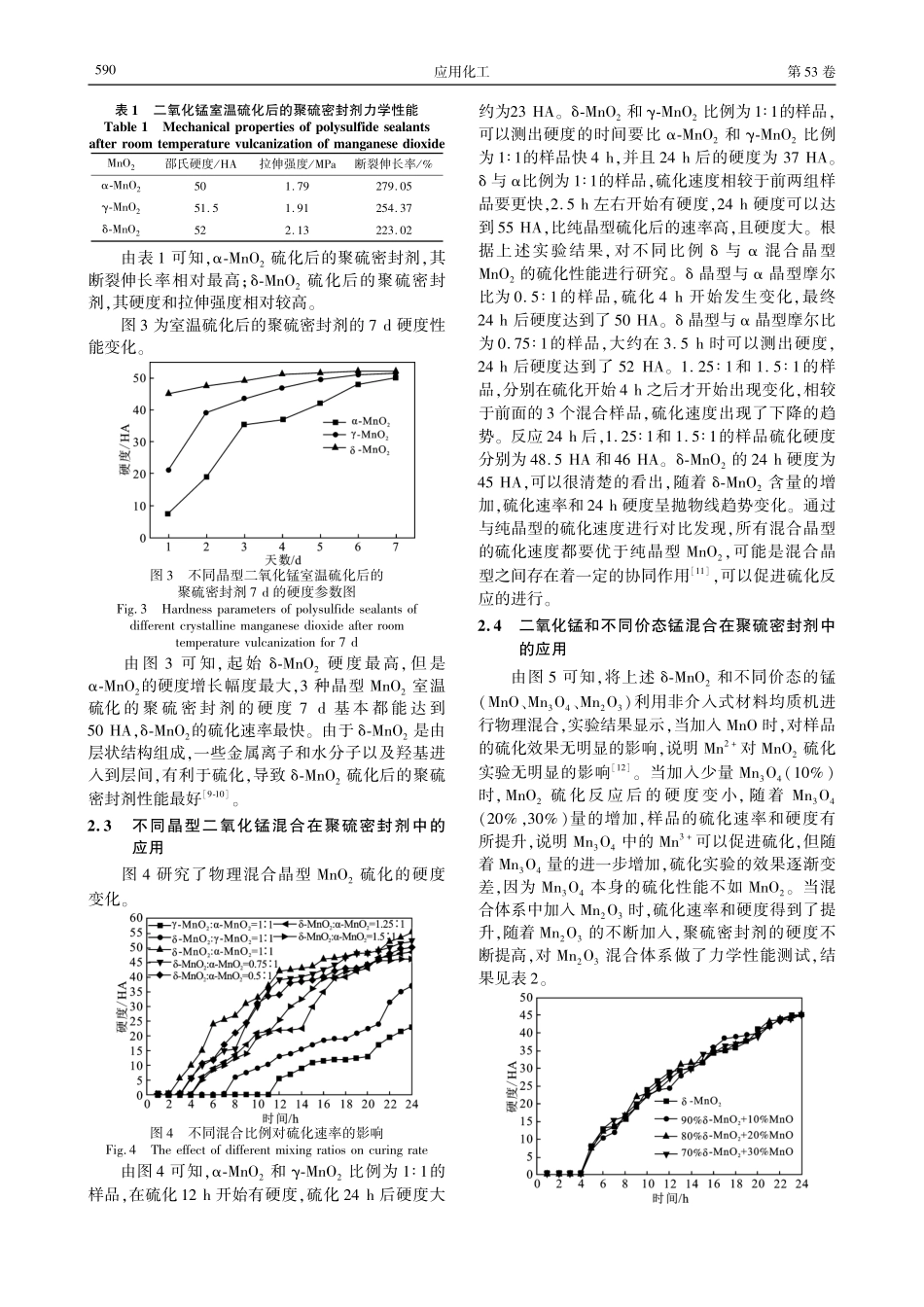 二氧化锰混合体系在聚硫密封剂中的应用.pdf_第3页