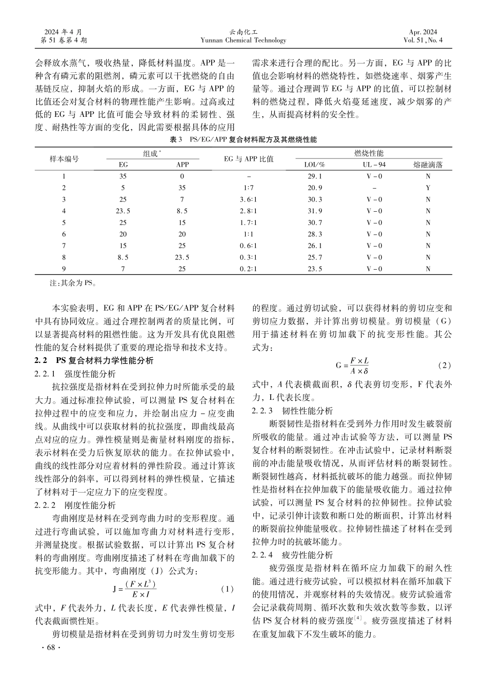 聚苯乙烯基乙二醇_聚磷酸铵阻燃复合材料的制备及性能研究.pdf_第3页