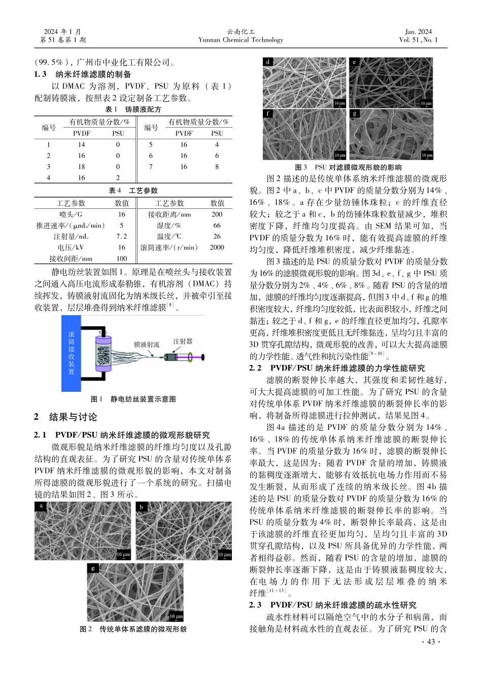 聚偏氟乙烯_聚砜纳米纤维滤膜的性能优化研究.pdf_第2页