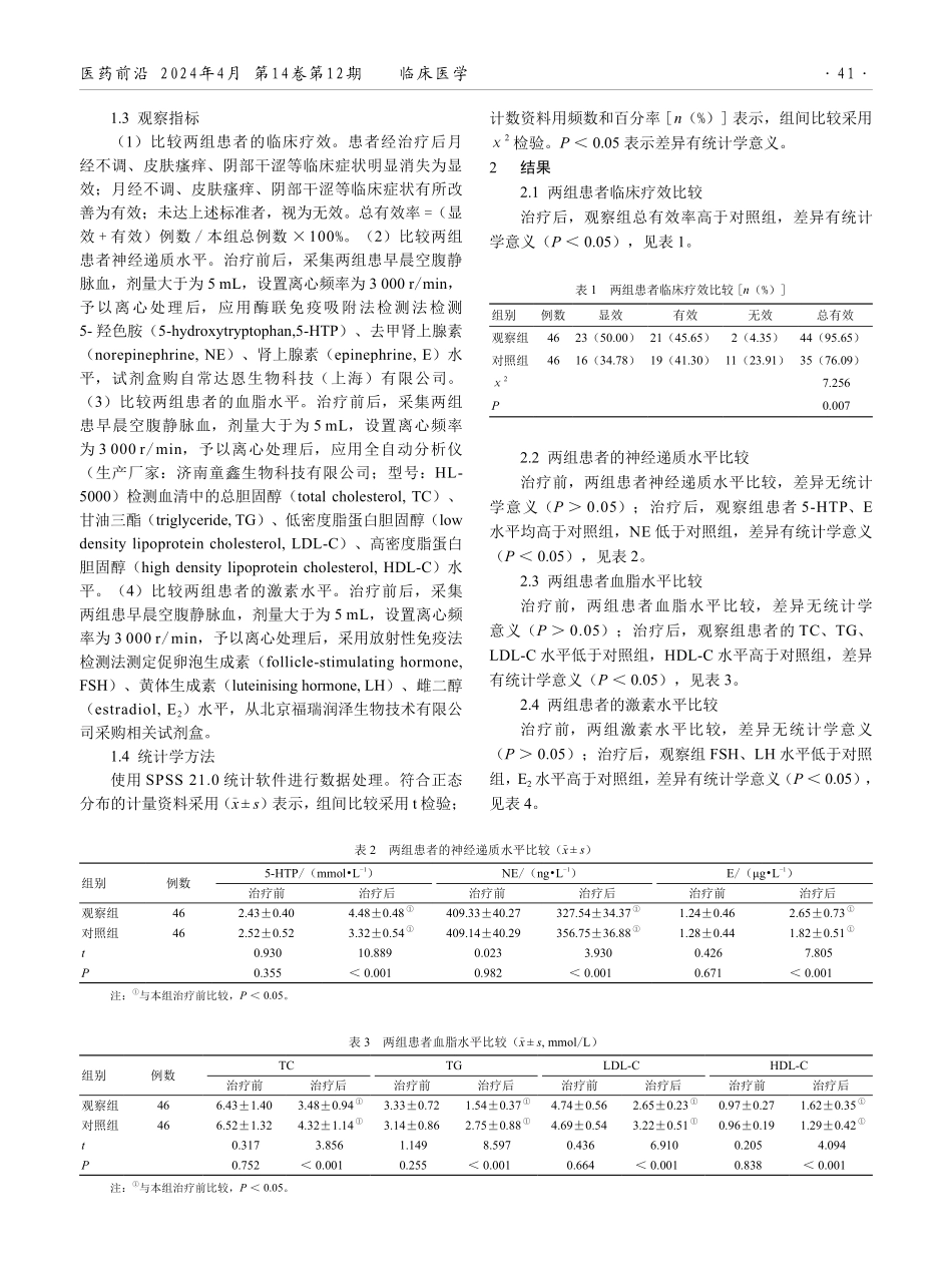 坤泰胶囊配合低剂量雌、孕激素治疗围绝经期综合征肝肾阴虚证的临床疗效.pdf_第2页