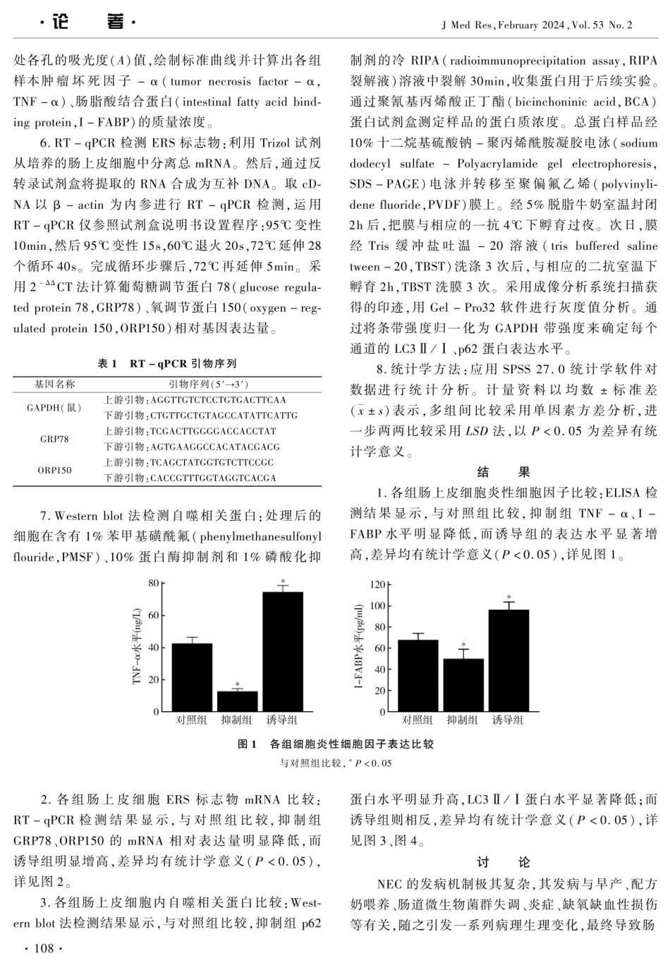 内质网应激诱导的自噬对新生大鼠坏死性小肠结肠炎的影响.pdf_第3页