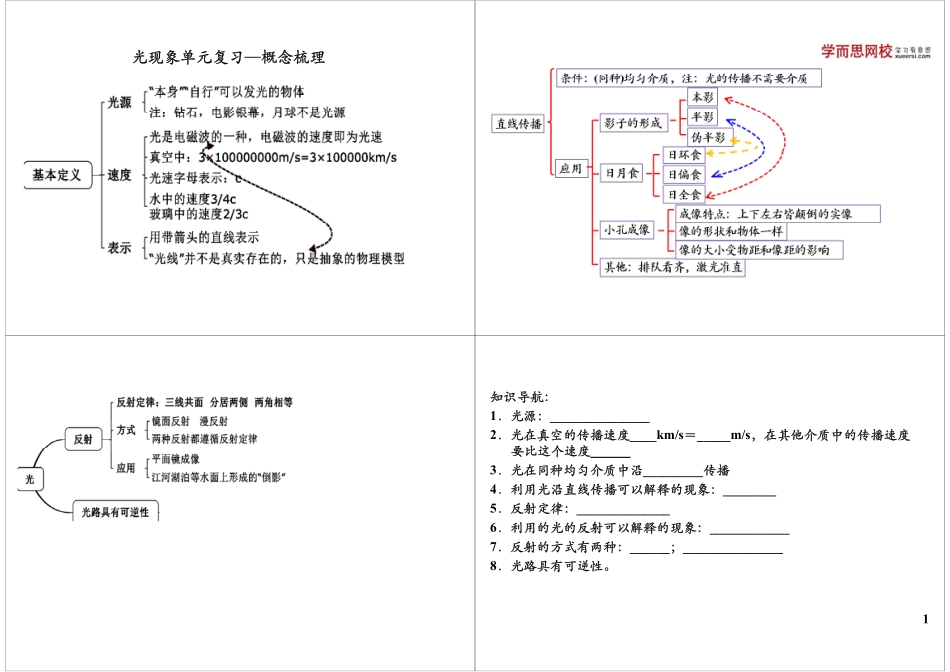 光现象单元复习—概念梳理.pdf_第1页