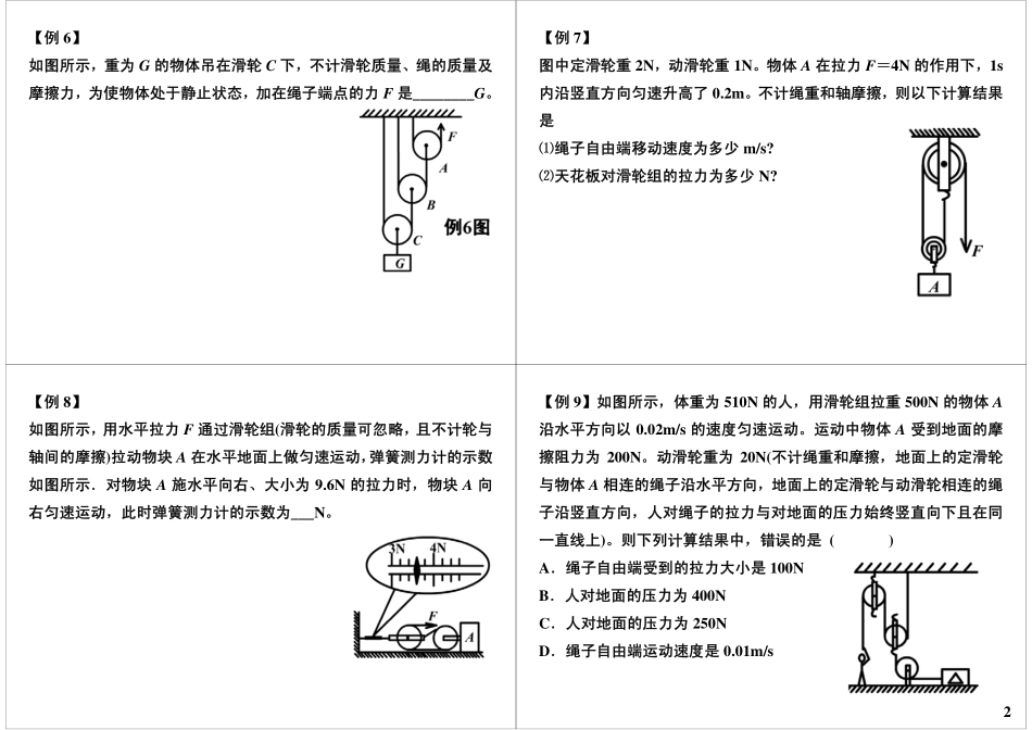 滑轮组受力分析专题(1).pdf_第2页