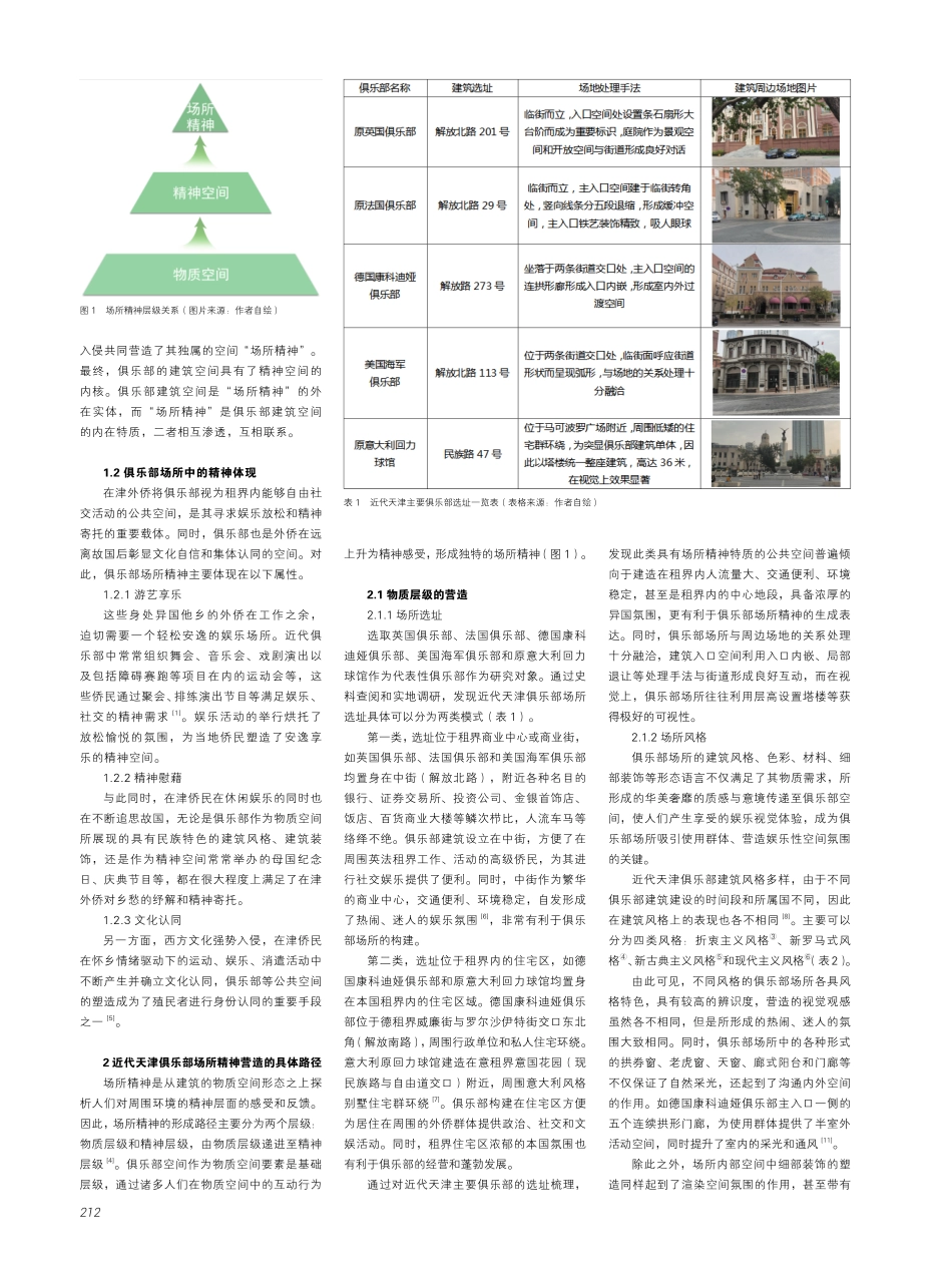 近代天津俱乐部建筑的场所精神营造.pdf_第2页