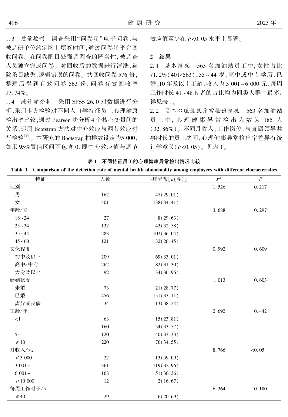 健康促进型领导对加油站员工心理健康的影响：有调节的中介模型.pdf_第3页