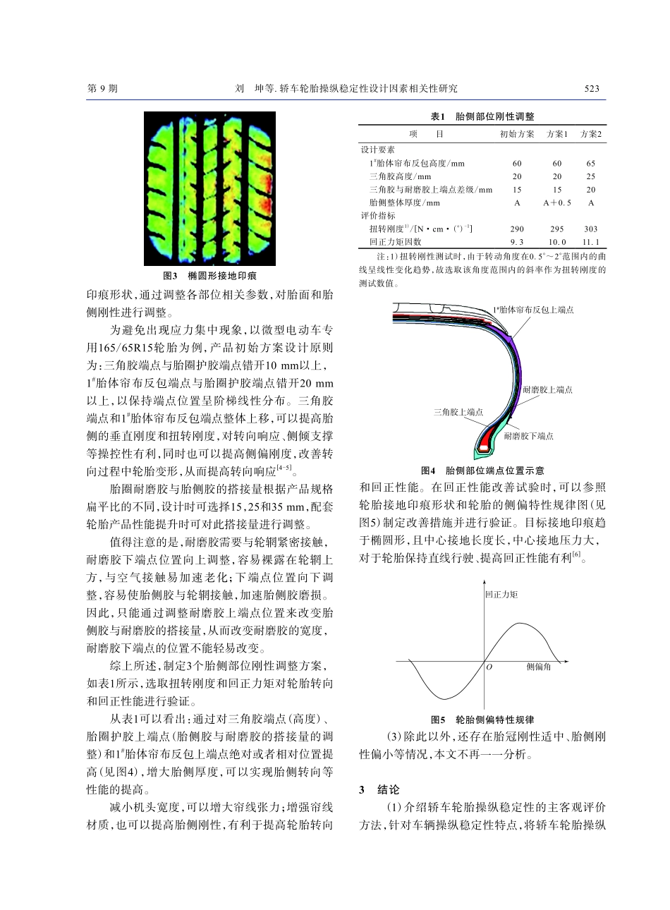 轿车轮胎操纵稳定性设计因素相关性研究.pdf_第3页