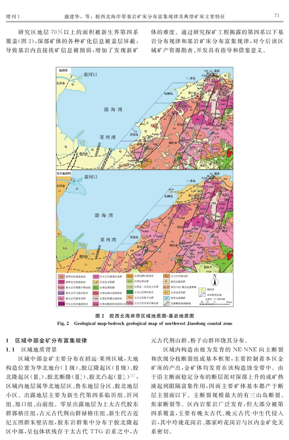 胶西北海岸带基岩矿床分布富集规律及典型矿床主要特征.pdf_第3页