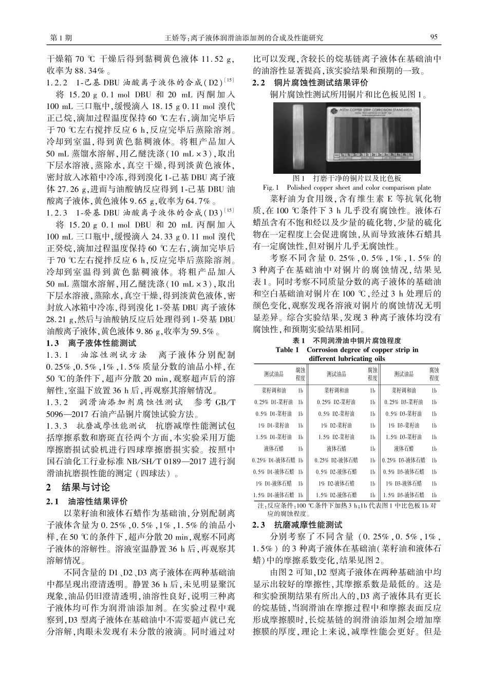离子液体润滑油添加剂的合成及性能研究.pdf_第2页