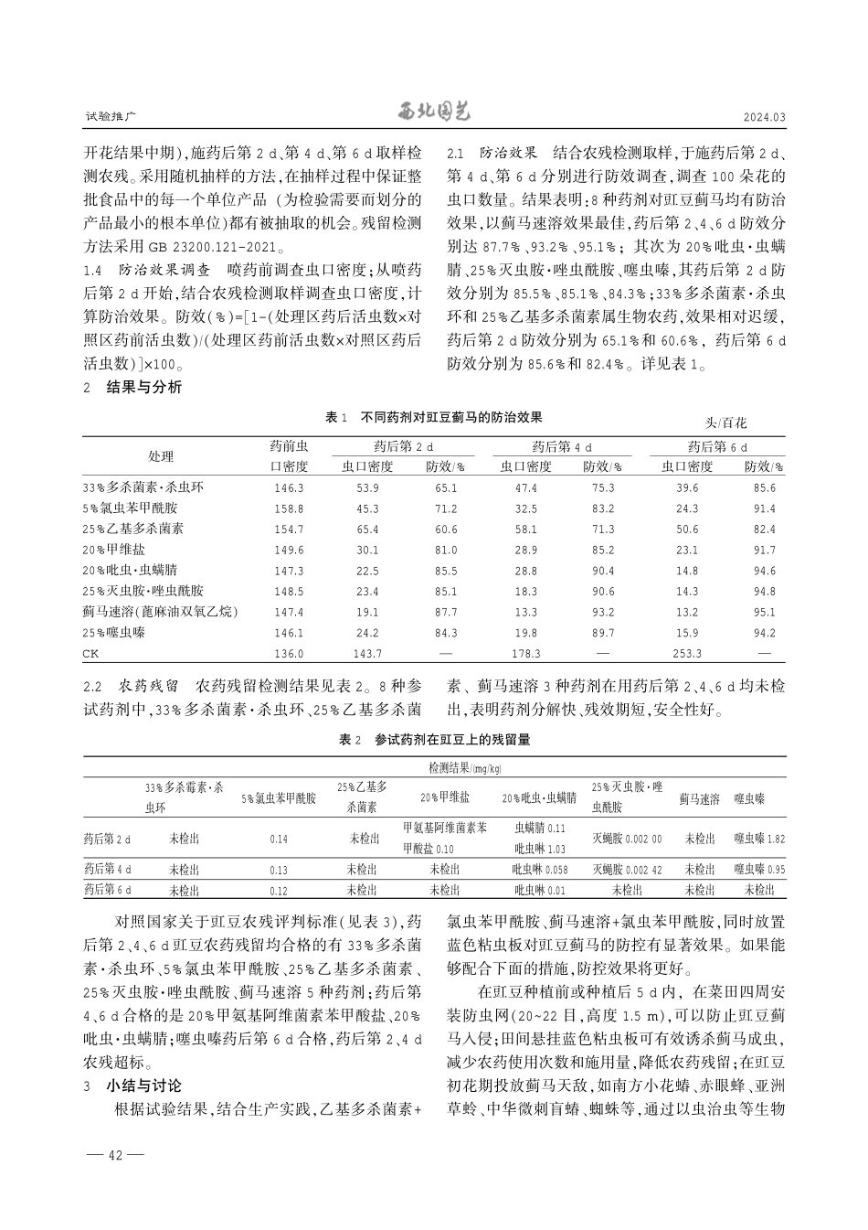 豇豆蓟马药剂防治效果对比试验.pdf_第2页