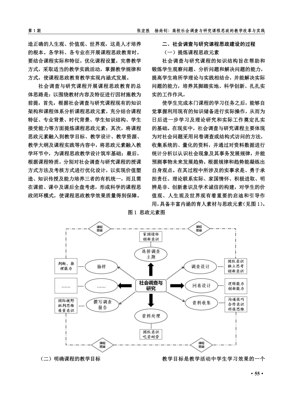 高校社会调查与研究课程思政的教学改革与实践.pdf_第2页