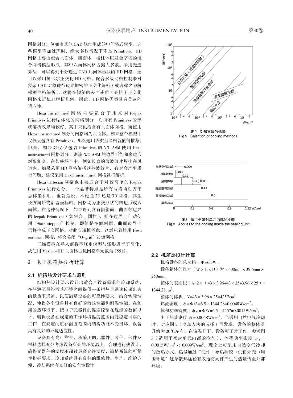 基于Icepak分析某电子机箱散热.pdf_第3页