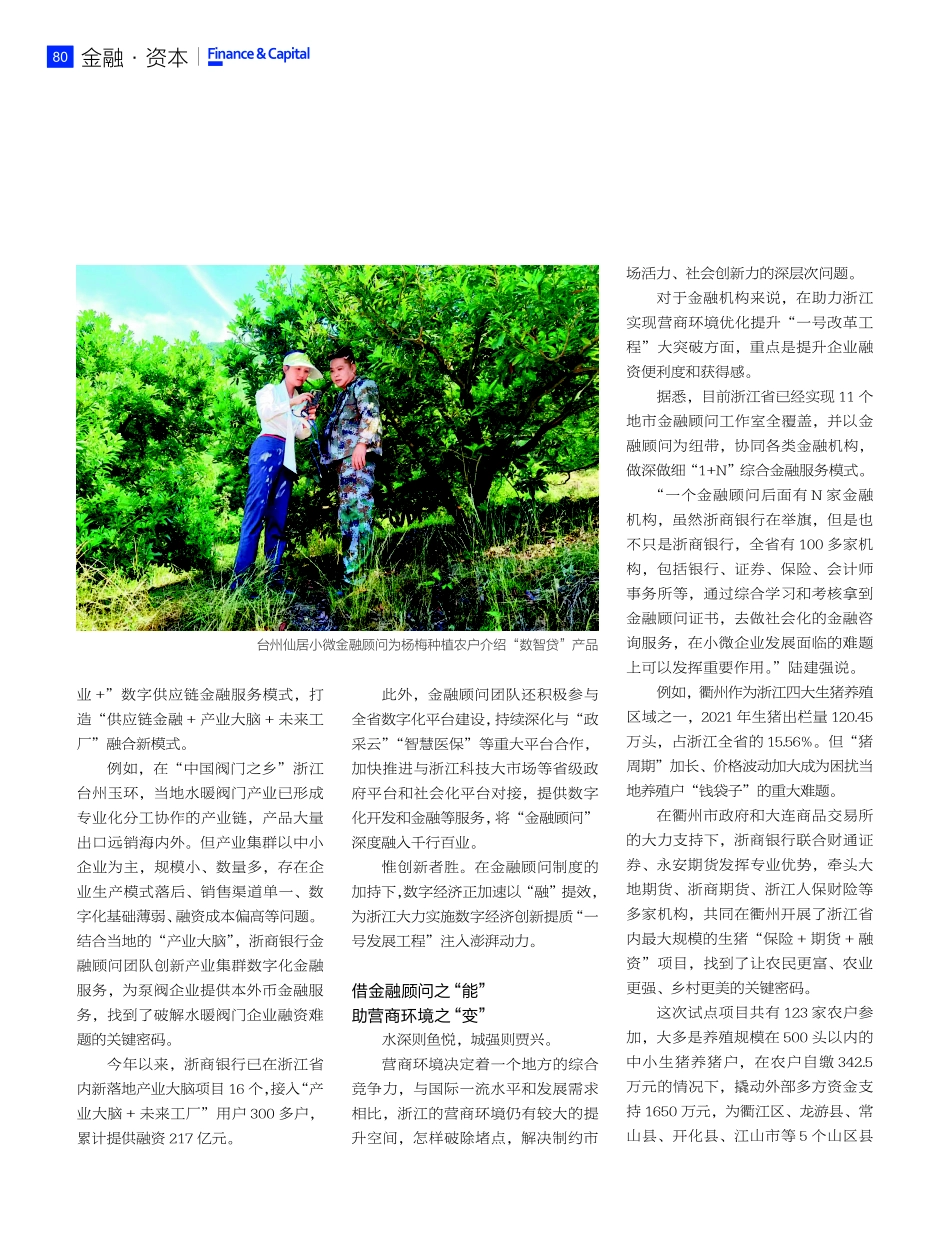 金融顾问助力浙江三个“一号工程”初见成效.pdf_第2页