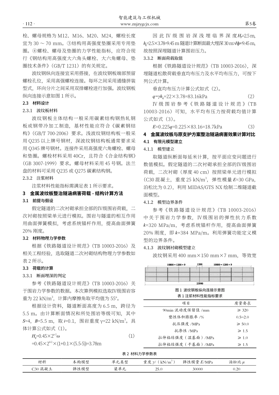 金属波纹板整治铁路隧道病害设计方案与计算方法研究.pdf_第2页
