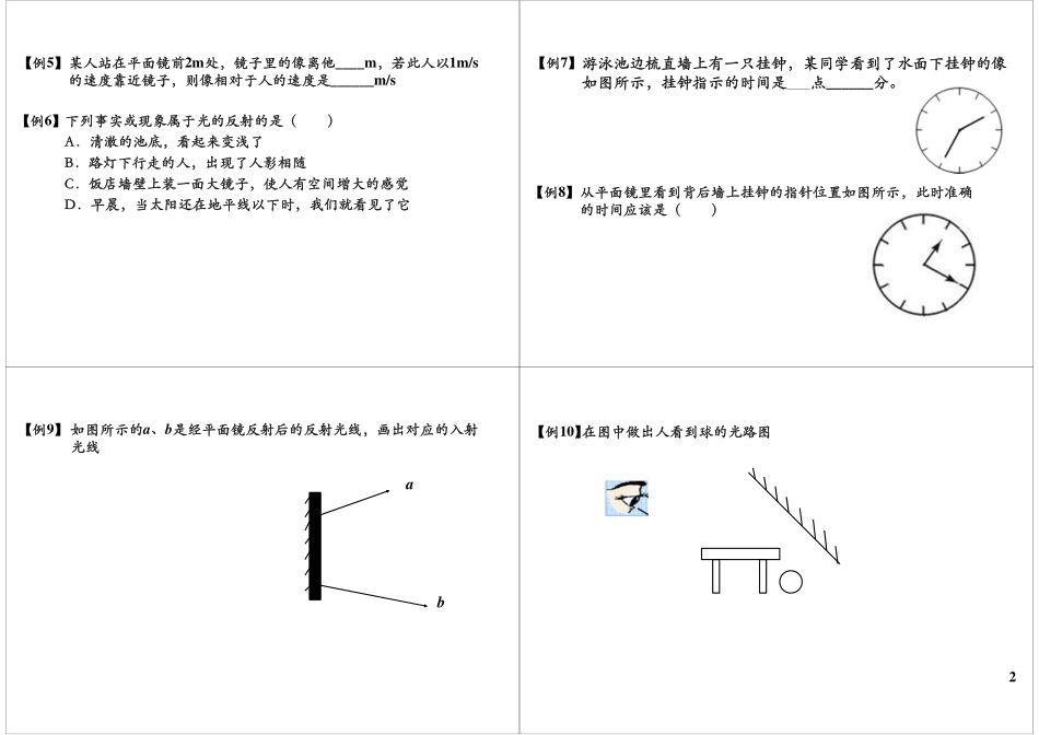 第23讲光现象单元复习—常考题型.pdf_第2页