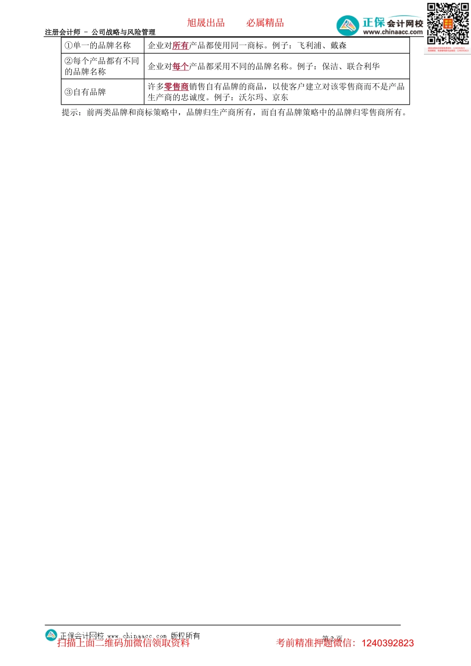 第0304讲　产品组合策略以及品牌和商标策略_create(1).pdf_第2页