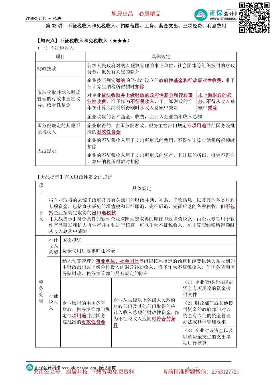 第0403讲　不征税收入和免税收入、扣除范围、工资、薪金支出、三项经费、利息费用_create.pdf_第1页