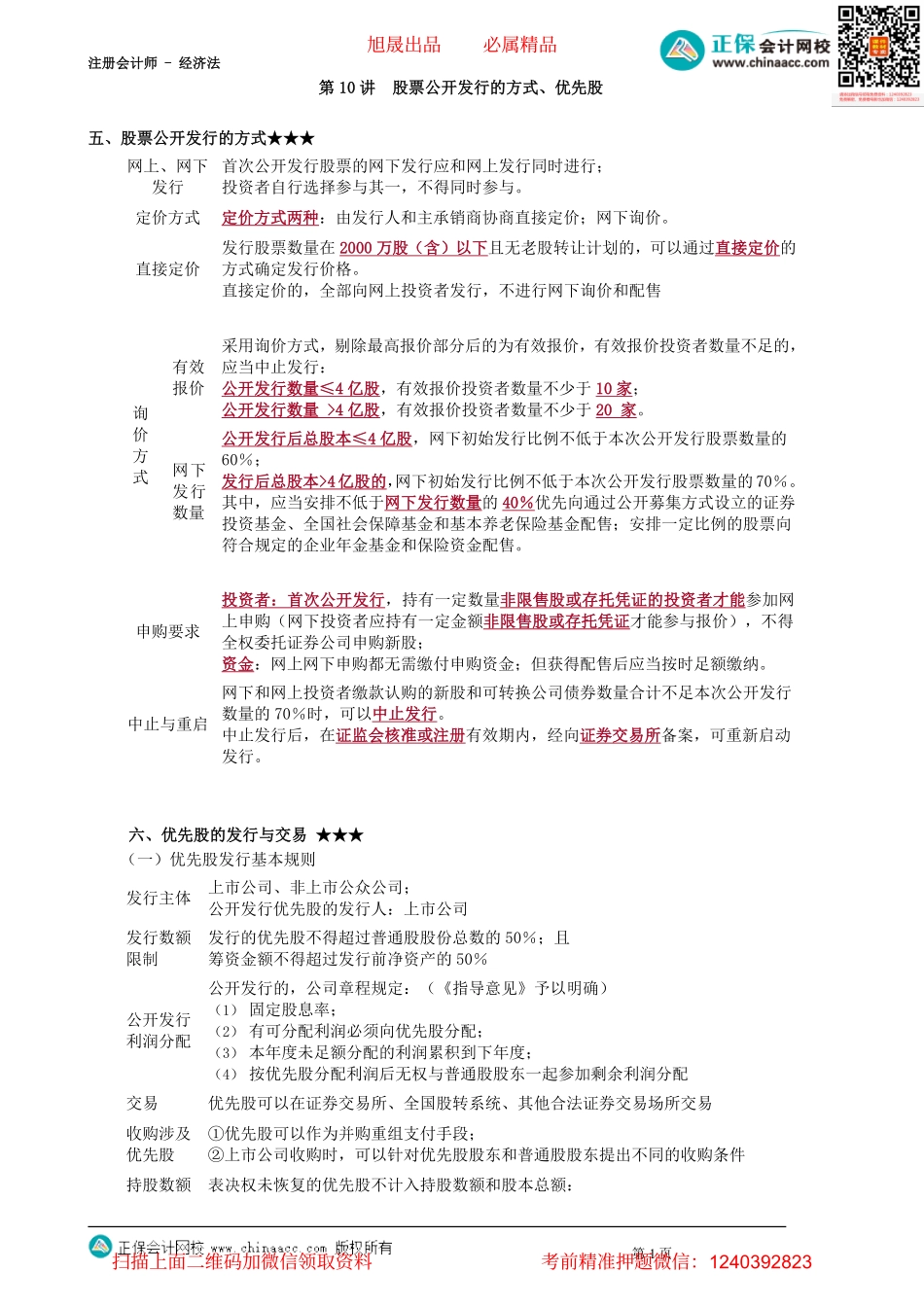 第0710讲　股票公开发行的方式、优先股_create.pdf_第1页