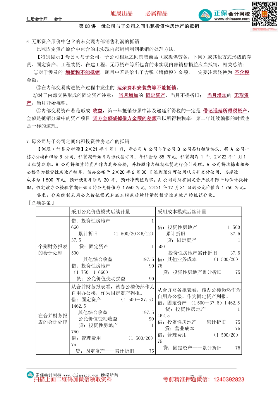 第2708讲　母公司与子公司之间出租投资性房地产的抵销_create.pdf_第1页