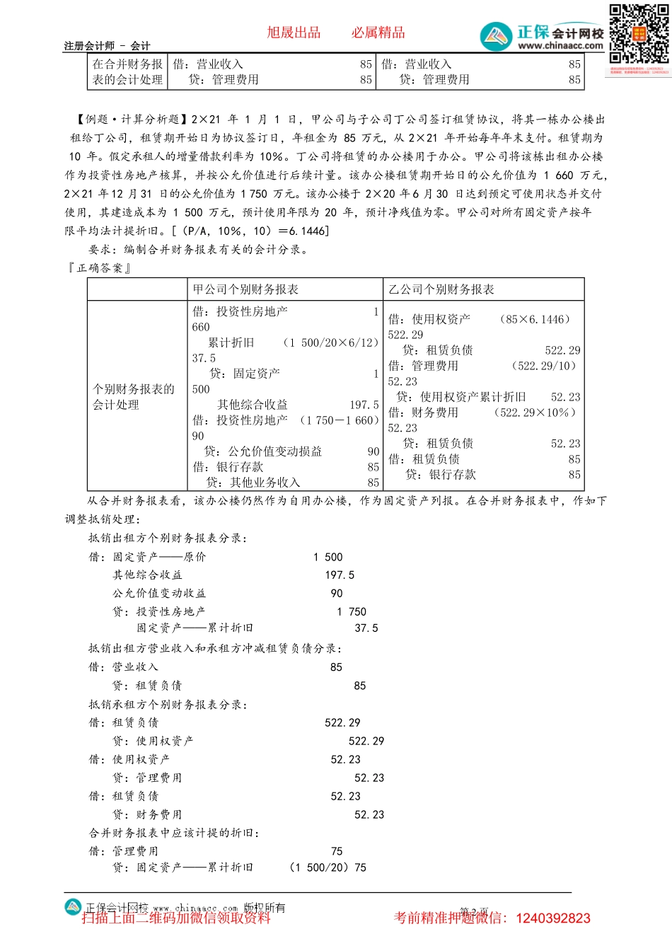 第2708讲　母公司与子公司之间出租投资性房地产的抵销_create.pdf_第2页