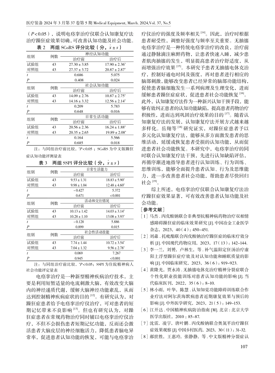电痉挛治疗仪联合认知康复疗法在躁狂症患者中的应用效果.pdf_第3页
