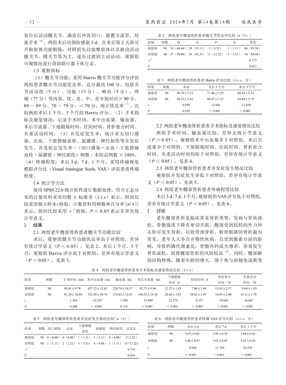 人工髋关节置换手术在老年髋部骨折患者治疗中的应用效果.pdf_第2页