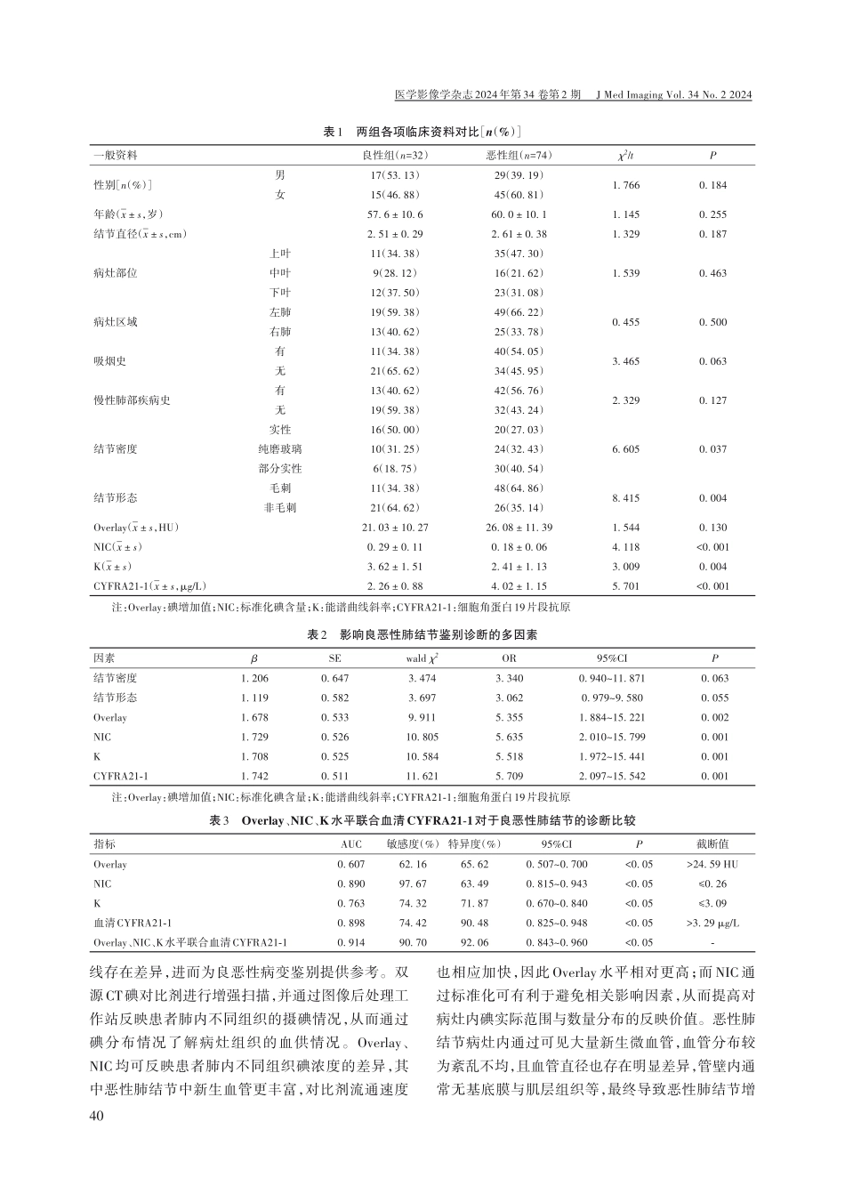 双源CT联合血清CYFRA21-1在肺结节良恶性鉴别诊断中的价值.pdf_第3页